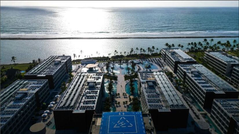 Estrutura do novo Porto 2 Life, que amplia a oferta de luxo em Porto de Galinhas (PE)/ Reprodução Instagram/@porto2liferesort