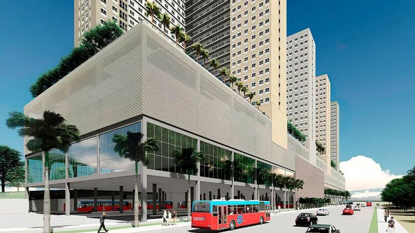 Além de UBS e escola, o condomínio contará com uma rodoviária (Reserva Raposo/Divulgação)