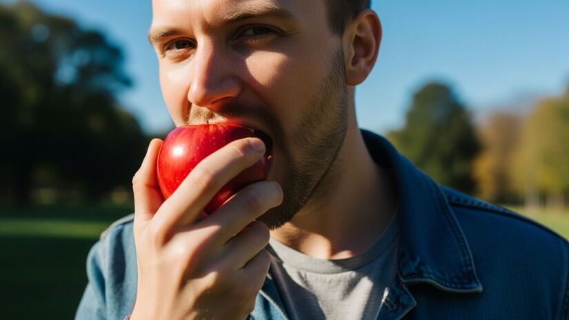 O horário específico em que você consome a maçã pode fazer grande diferença nos resultados de emagrecimento / Imagens geradas por IA/ImageFX