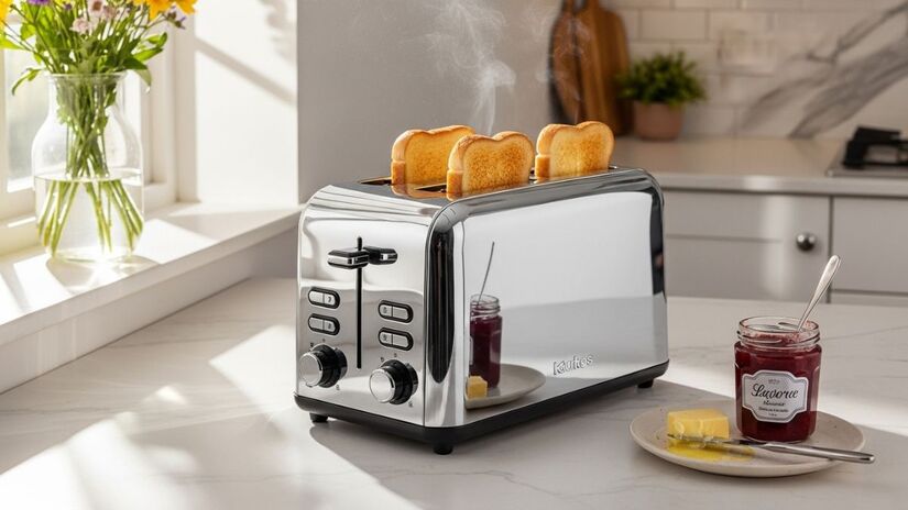 A torradeira é um eletrodoméstico discreto, prático e amplamente utilizado nas cozinhas modernas, sendo quase indispensável nas manhãs de muitas famílias / Imagens geradas por IA/ImageFX