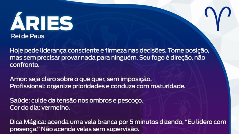Previsão para Áries / Arte/DL 