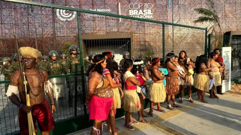 Projetos hidrelétricos e hidrovias também preocupam o povo, por impactarem o rio Tapajós e áreas consideradas sagradas. Lucas Trevisan / TV Liberal