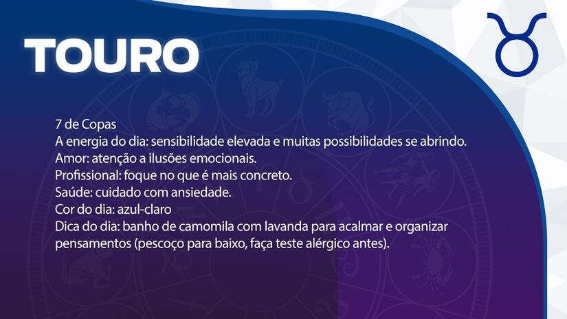 Previsão para Touro / Arte/DL 