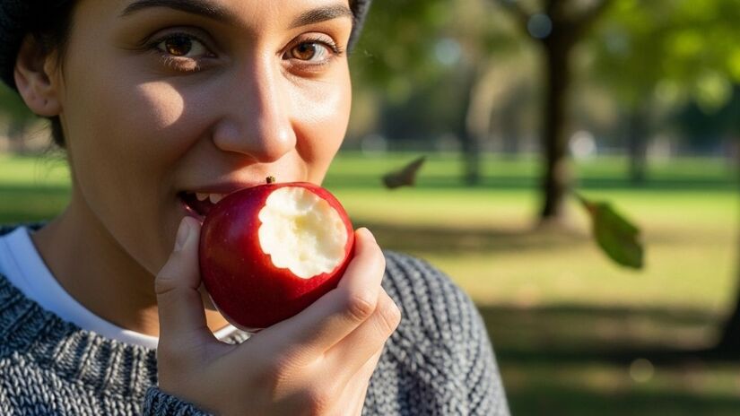 A maçã praticamente não contém gordura e promove sensação prolongada de saciedade, sendo ideal para quem busca perder peso