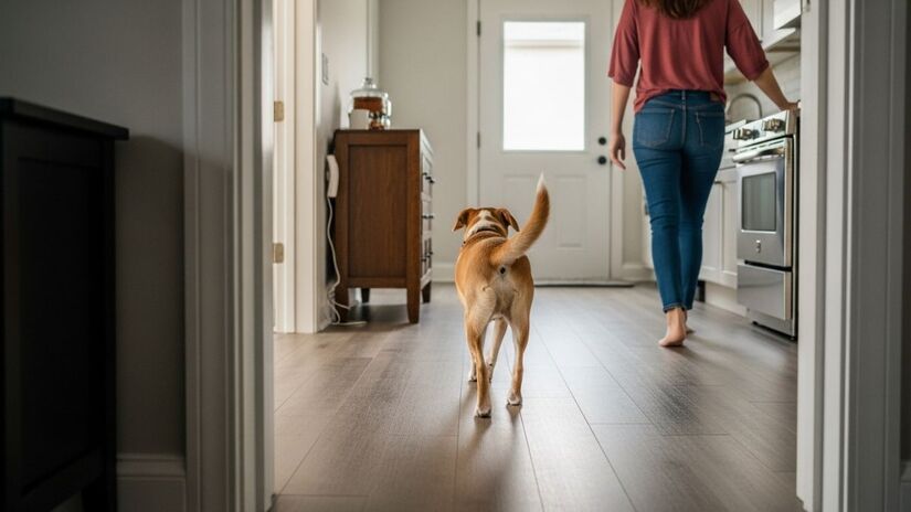 Esse comportamento é uma herança da vida em matilha, quando a proximidade garantia segurança e proteção 