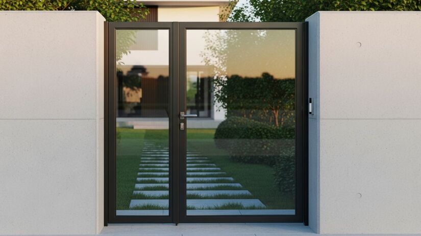 O vidro passou a ser protagonista nas novas soluções de proteção para casas e fachadas / Imagens geradas por IA/ImageFX