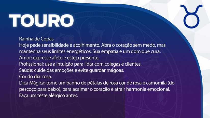Previsão para Touro / Arte/DL 