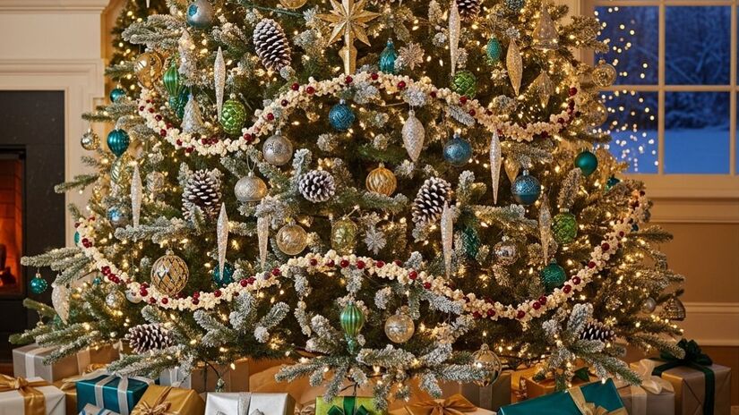 A árvore rosa ganha destaque entre quem prefere uma decoração delicada e com clima de conto de fadas