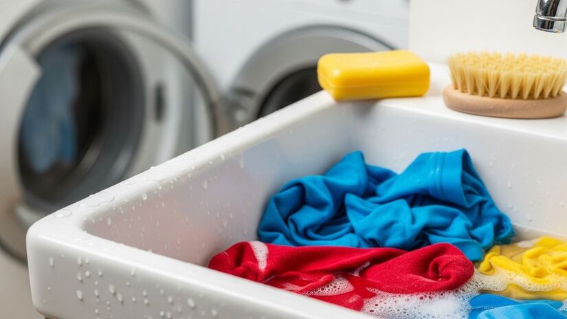 O tradicional tanque de coluna está sendo substituído por modelos de sobrepor, mais práticos e adaptáveis a espaços reduzidos / Imagens geradas por IA/ImageFX