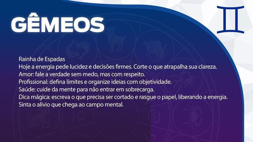 Previsão para Gêmeos / Arte/DL 