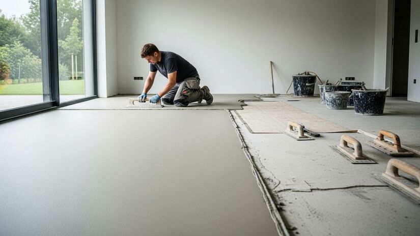 Pode ser aplicado diretamente sobre pisos e superfícies existentes, sem necessidade de remoção ou obras pesadas