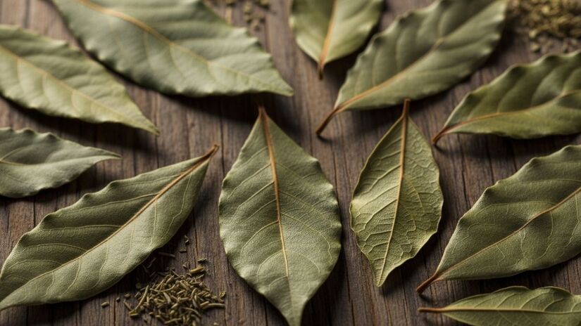 As folhas de louro surgem como uma alternativa natural, barata e eficaz para repelir insetos / Imagens geradas por IA/ImageFX