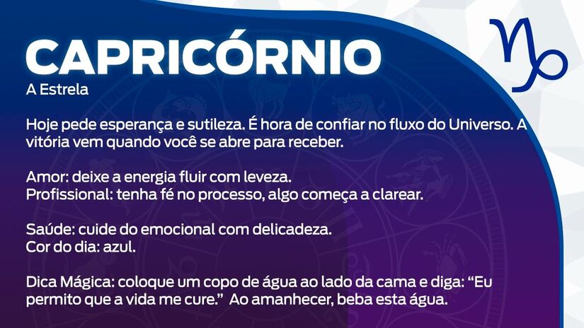 Previsão para Capricórnio / Arte/DL
