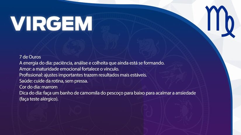 Previsão para Virgem / Arte/DL 