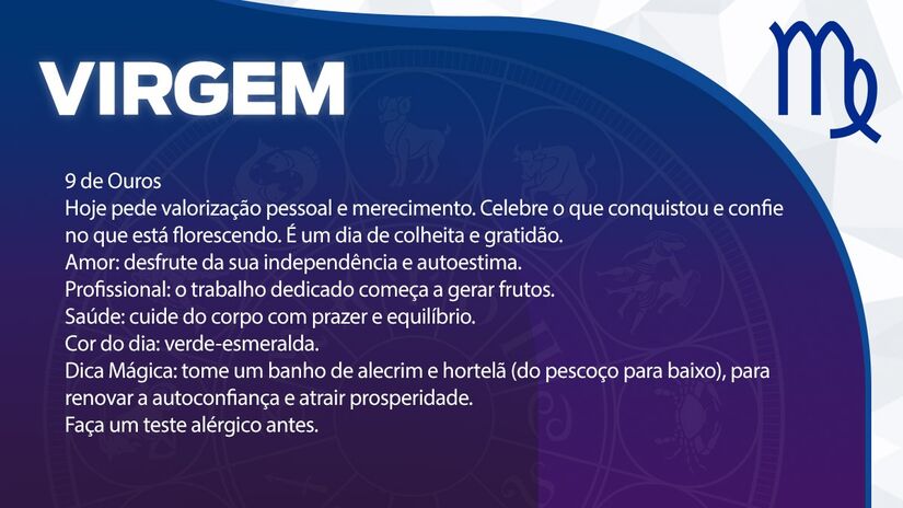 Previsão para Virgem / Arte/DL 