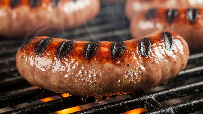 Furar a linguiça faz a gordura e o sabor escaparem, deixando-a seca