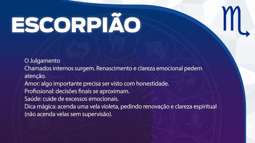 Previsão para Escorpião / Arte/DL 