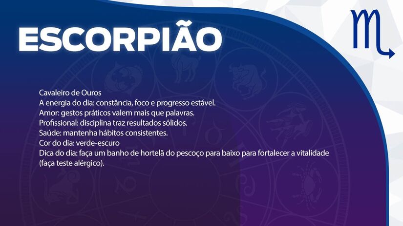 Previsão para Escorpião / Arte/DL 