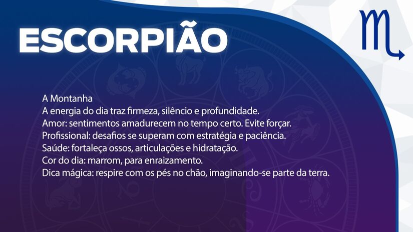 Previsão para Escorpião / Arte/DL 