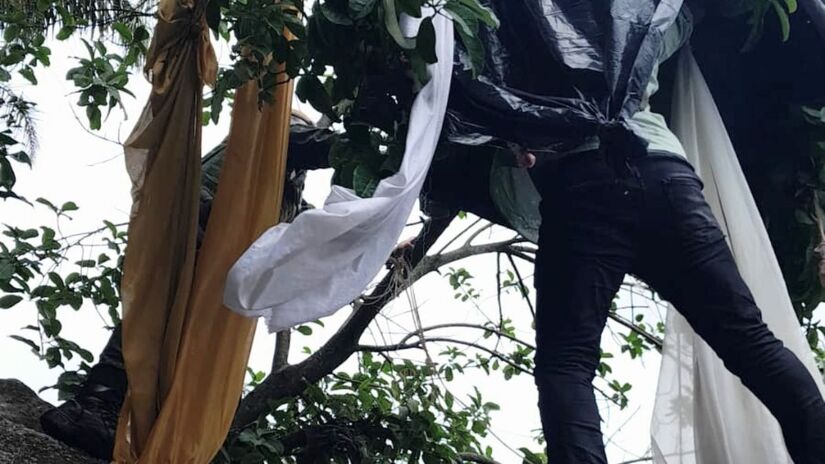 O acampamento foi desmontado e todo o lixo recolhido foi encaminhado para descarte ambientalmente adequado/ Divulgação