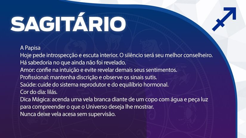 Previsão para Sagitário / Arte/DL 