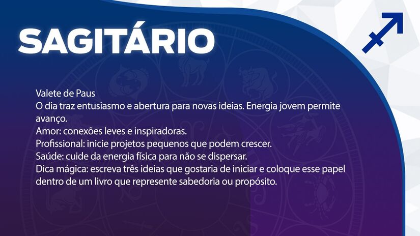 Previsão para Sagitário / Arte/DL 