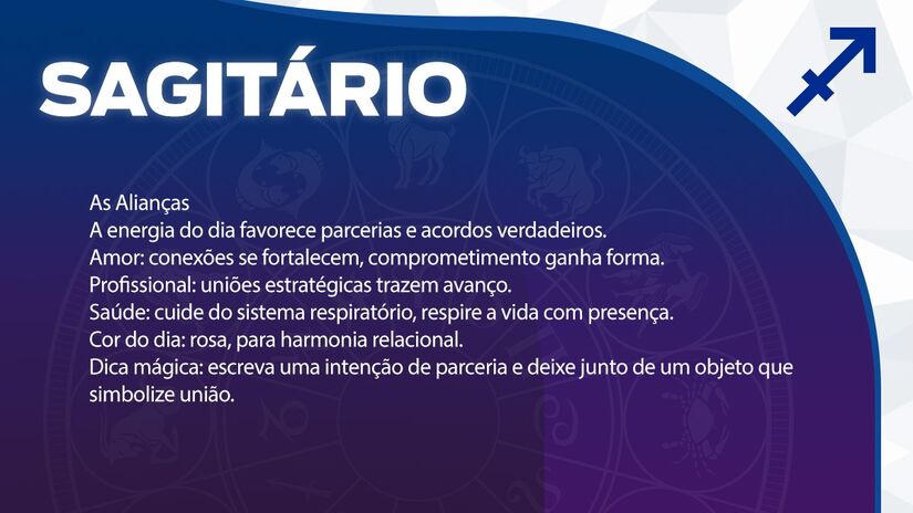 Previsão para Sagitário / Arte/DL 
