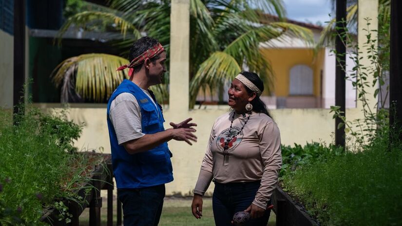 O ator está em Belém para garantir que os refugiados façam parte do debate climático/Reprodução/Instagram