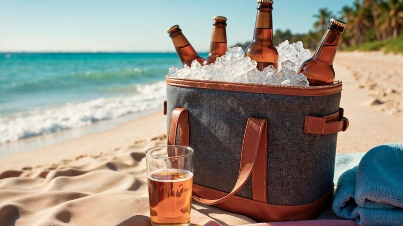 Longe do consumo descartável, a bolsa térmica de tecido é um investimento duradouro. É um produto reutilizável, lavável e resistente, que pode acompanhar você em muitos verões, reduzindo a necessidade de comprar caixas novas/Freepik