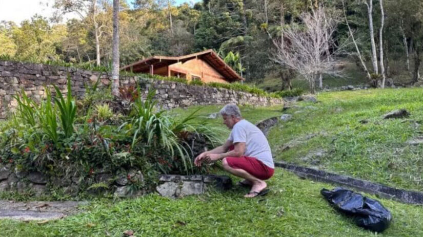 Marcello desfruta de tranquilidade, bem-estar e uma rotina oposta à do personagem Jaques / Reprodução/Gshow