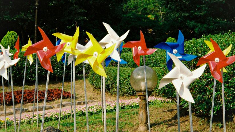 Cata-ventos refletem a luz e o movimento, o que incomoda e espanta pombos e outras aves do jardim sem causar-lhes dano/Unsplash