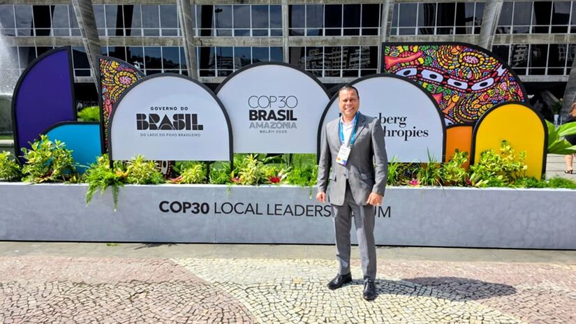 Cubatão no cenário internacional: prefeito César Nascimento participa do Fórum Global de Líderes Locais, no Rio de Janeiro, reforçando o compromisso da cidade com o futuro do clima (Divulgação/PMC)