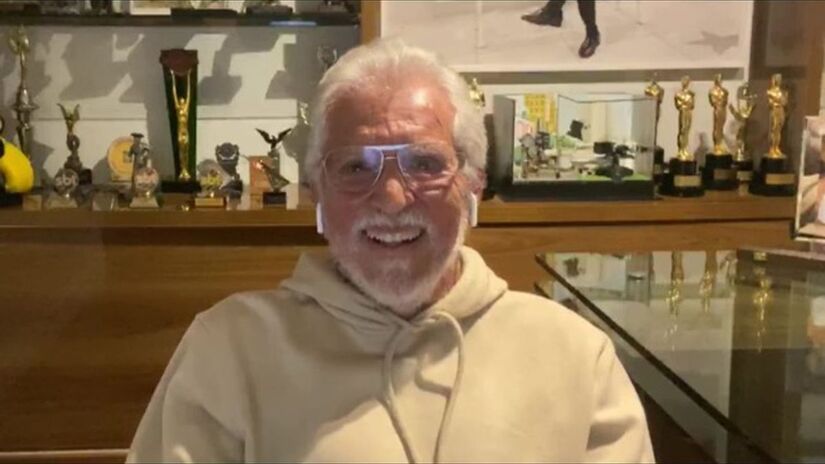 Direto da emissora concorrente, Carlos Alberto de Nóbrega deu seu depoimento no programa/Daniela Toviansky/Globo