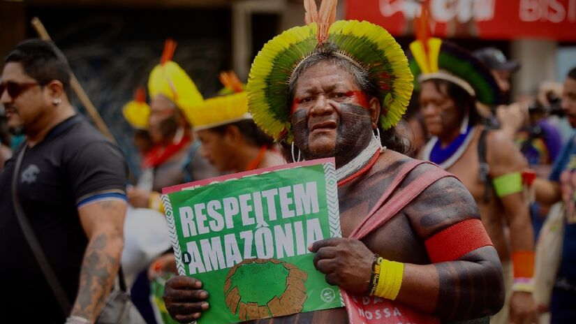 No sexto dia da COP30, o destaque ficou para a Marcha Mundial pelo Clima, realizada na manhã deste sábado (15/11) - (Toninho Castro/Gazeta de S.Paulo)