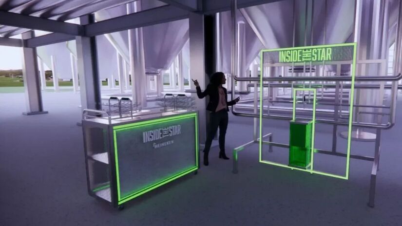 Por se tratar de um ambiente interativo, haverá também muitas ações que podem ser compartilhadas nas redes sociais (Heineken/Divulgação)