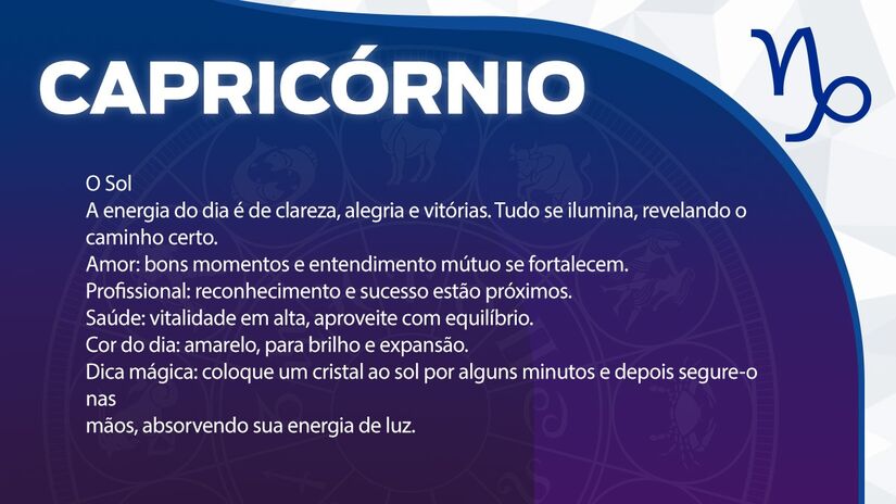 Previsão para Capricórnio / Arte/DL 