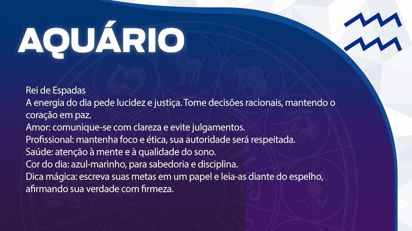 Previsão para Aquário / Arte/DL 