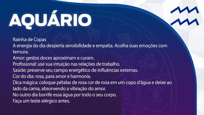Previsão para Aquário / Arte/DL 
