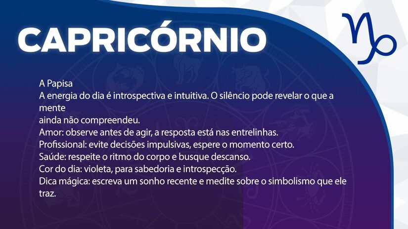 Previsão para Capricórnio / Arte/DL 