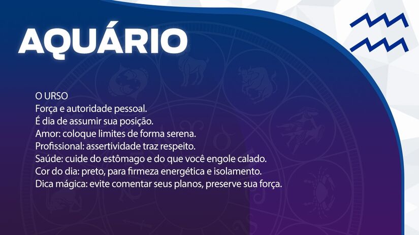 Previsão para Aquário / Arte/DL 