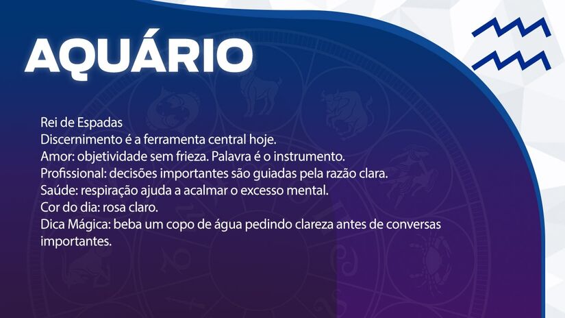 Previsão para Aquário / Arte/DL 