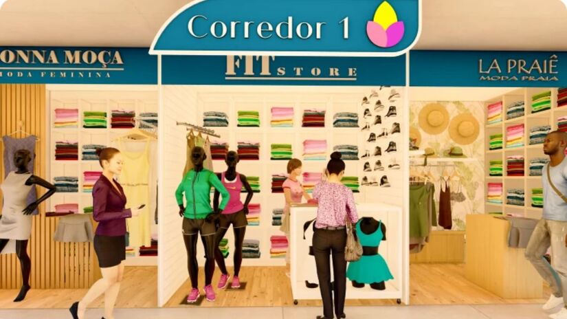 O estabelecimento comercial também será composto por lojas do tipo box (Shopping Estação Fashion/Reprodução)
