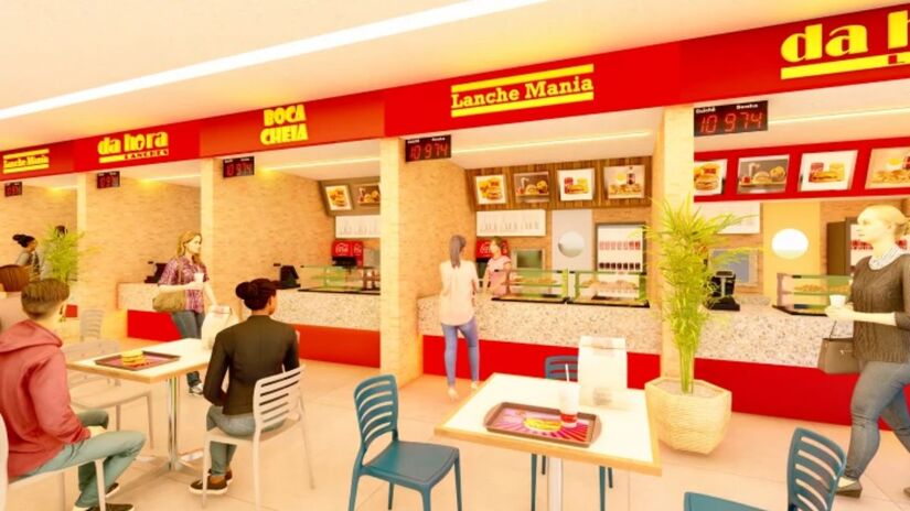 Além disso, ele contará com uma ampla praça de alimentação (Shopping Estação Fashion/Reprodução)