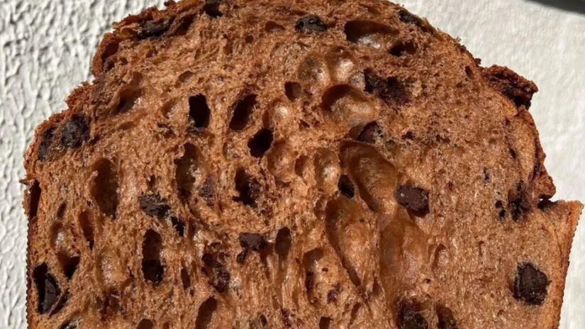 Panetone foi fabricado pela equipe brasileira Squadra Brasile, durante o Panettone World Championship 2025 (Divulgação)