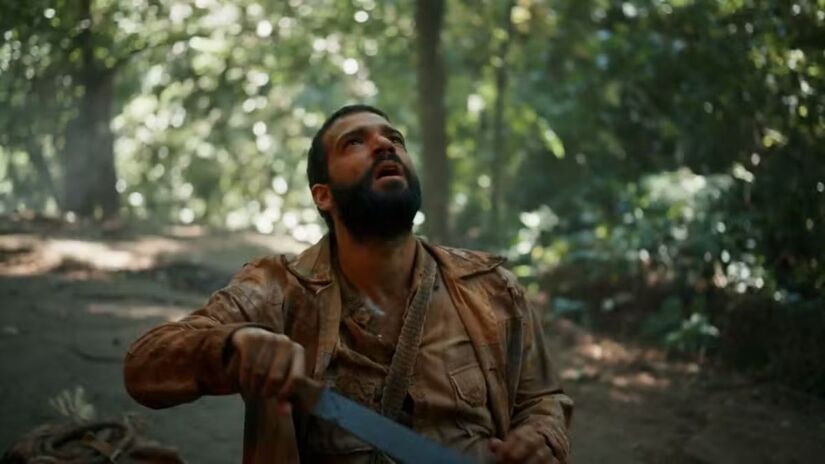 A crença de José Inocêncio em seu juramento com o jequitibá reforça a relação mística do homem com a natureza/Reprodução/Globo