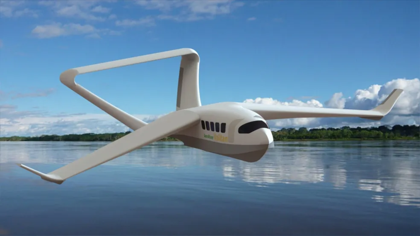 Volitan usa o efeito solo para voar a poucos metros da água e ganhar velocidade / Fotos: Divulgação