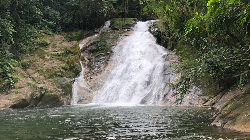 A região do Ribeirão do Itu abriga um conjunto de quedas d'água entre as áreas mais preservadas da Mata Atlântica em São Sebastião / Foto: Divulgação