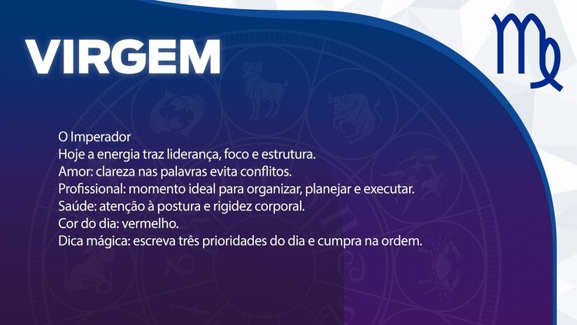 Previsão para Virgem / Arte/DL