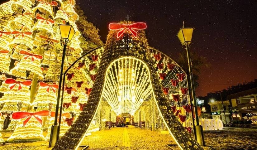 Ao todo, 13 locais da cidade foram decorados, começando pelos portais de entrada do Circuito das Águas e Lions e seguindo pelos trevos dos Pereiras, do Imigrante e do Lions / Divulgação