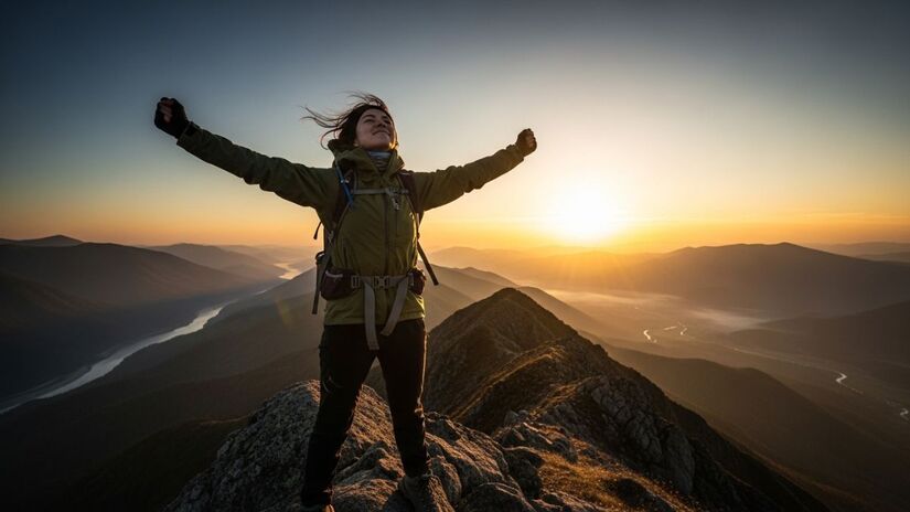 A mensagem central foca na importância do processo e das lutas internas antes de se atingir o objetivo final